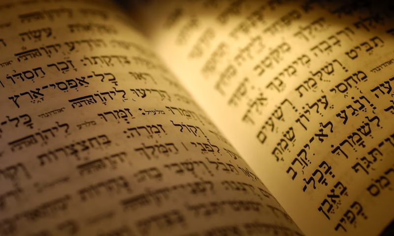 Jewish script illustration